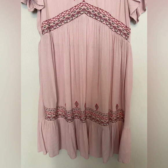 Knox Rose Dress Boho Cottagecore Embroidered Ruffle Romantic Valentines Day - Picture 5 of 9